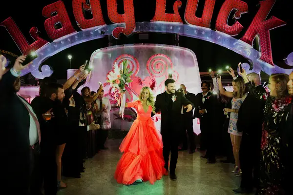 Cell phone wedding exit