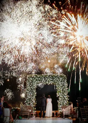 Firework wedding exit 