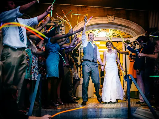 Glow stick wedding idea