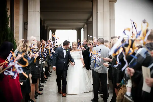 Ribbon wand wedding send-off