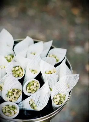 Dried jasmine wedding send-off idea