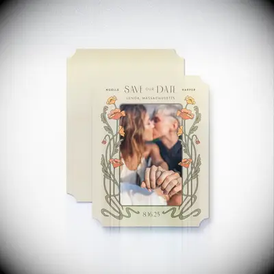 petite card save-the-date from Tartarusfarms