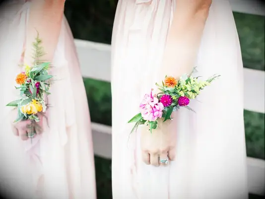 Corsage wedding bouquet alternatives