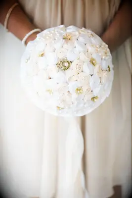 Fabric wedding bouquet alternative