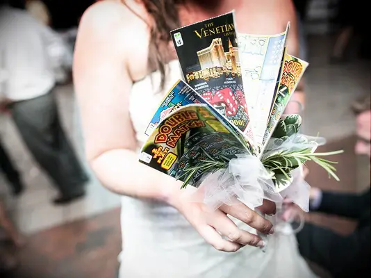 Magazine wedding bouquet alternative