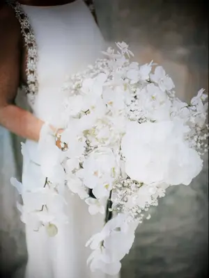 Bouquet with orchids and baby