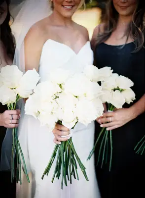 White rose bouquet for your Beauty and the Beast wedding