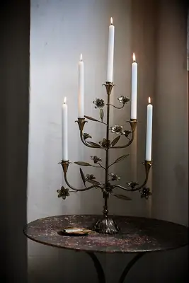 Brass Candelabra from Anthropologie for your Beauty and the Beast wedding