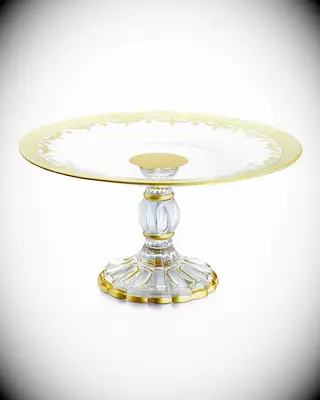 Gilded Glass Cake Stand from Neiman Marcus