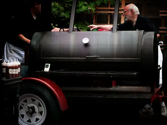 BBQ dinner at wedding