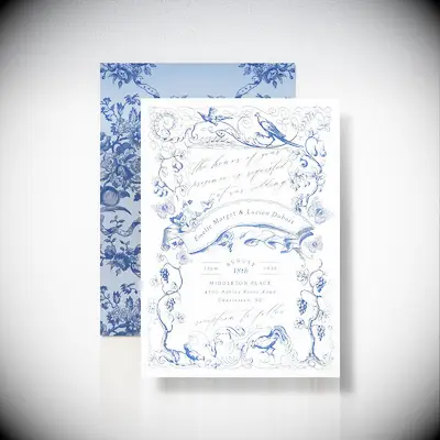 Tile wedding invitations