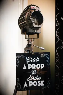 Retro photo booth sign idea 2023. 