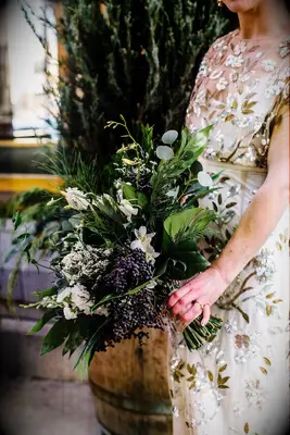 Bouquet with variety of greenery