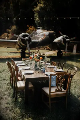 Travel themed wedding decor