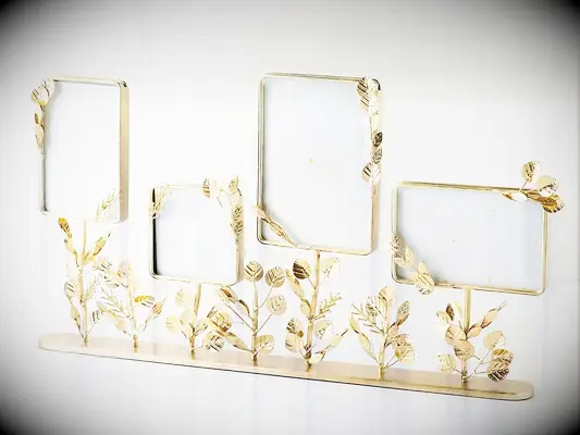 anthropologie gold four picture wedding invitation frame