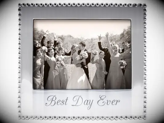 nordstrom best day ever silver wedding invitation frame