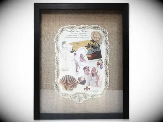 walmart black shadow box wedding invitation frame