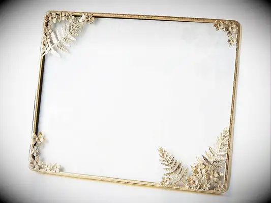 anthropologie hollywood gold wedding invitation frame