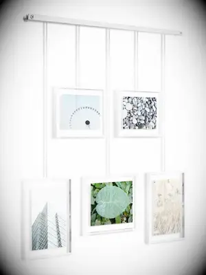 the knot white five piece wedding invitation frame