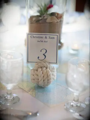 Monkey fist knot as a tie knot idea for a wedding.