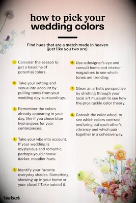 How to pick your wedding colors