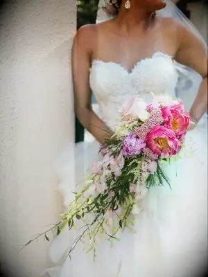 Peony bridal bouquet