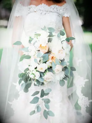 Eucalyptus bridal bouquet