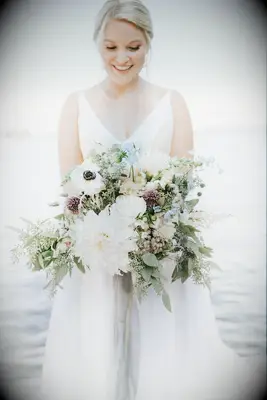 Spring inspired cascading bouquet