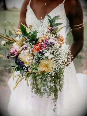 Wildflower wedding bouquet