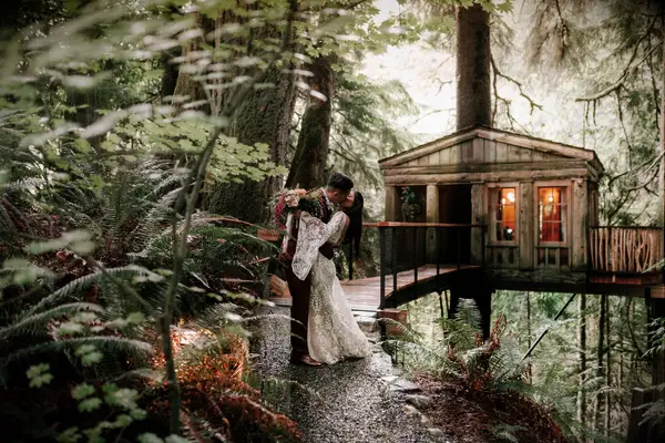 Unique wedding venue Treehouse Point in Issaquah, Washington