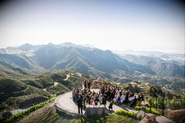 Malibu Rocky Oaks Estate unique Mountaintop Ceremony
