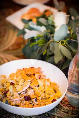 Roasted Sweet Potato Salad backyard barbecue wedding idea