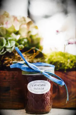 Homemade Barbecue Sauce Wedding Favors backyard barbecue wedding idea