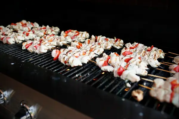 Grilled Chicken and Steak Kabobs