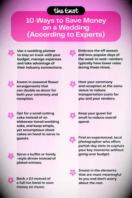 How to save money on a wedding