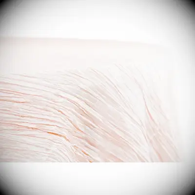 Blush Crinkled Taffeta Wedding Linen