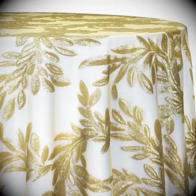 Gold Sequin Wedding Table Linen