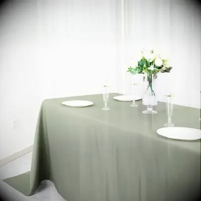 Dusty sage wedding linens