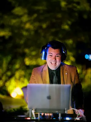DJ performing at wedding