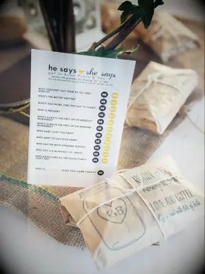 Printable wedding game as a fun thing to do at a wedding. 