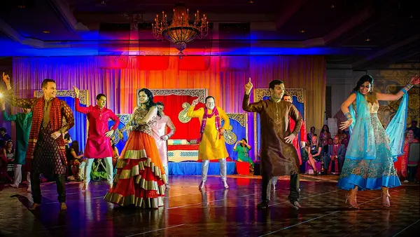 Sangeet dance and music celebration