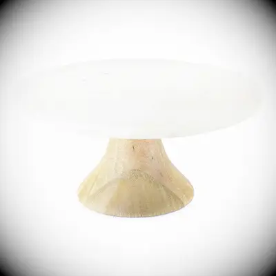 White backyard wedding cake stand from JCPenney