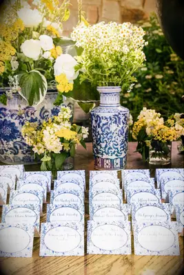 Gorgeous floral-themed wedding reception decor
