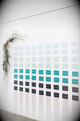 Blue-green Ombré Palette for your wedding reception