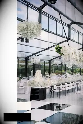 Sleek black and white decor color