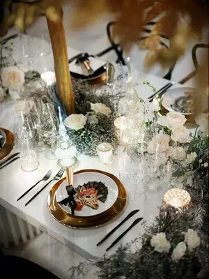 Silver and gold color theme