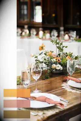 Brown and burnt orange theme decor