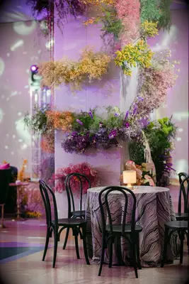 Purple, yellow and orange event colors