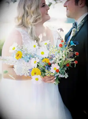 Bright wildflower bouquet