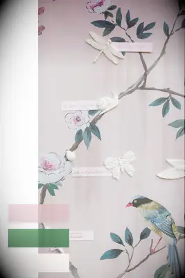 Lavender, green and white color theme